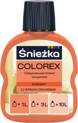 ŚNIEŻKA COLOREX універсальний фарбник, 22 - червоно-оранжевий