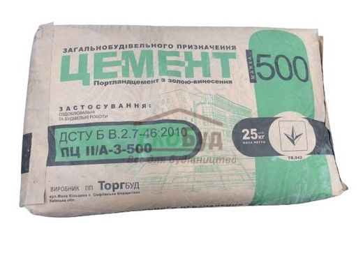 Цемент ПЦ 500, ТоргБуд (Polimin)