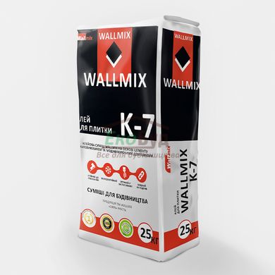 WALLMIX K-7 клей для плитки с высокой адгезией