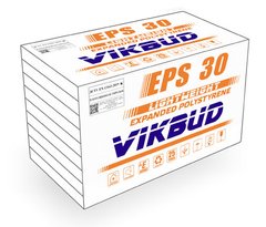 VIKBUD EPS 30 пінопласт 100мм, плита 0,5х1м