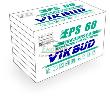 VIKBUD EPS 60 - STANDARD, 20мм пінопласт