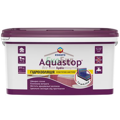 Eskaro Aquastop Hydro мастика эластичная, 1 кг