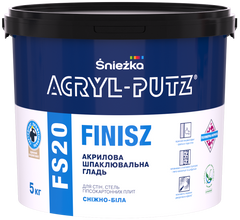 ŚNIEŻKA ACRYL-PUTZ® FS20 FINISH, 5 кг. Шпаклівка полімерна