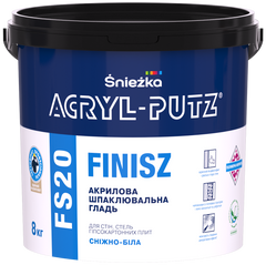 ŚNIEŻKA ACRYL-PUTZ® FS20 FINISH, 8кг. Шпаклевка полимерная