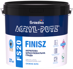 ŚNIEŻKA ACRYL-PUTZ® FS20 FINISH, 27кг. Шпаклівка полімерна