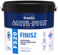 ŚNIEŻKA ACRYL-PUTZ® FS20 FINISH, 27кг. Шпаклевка полимерная